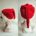 thumbnail image 2 of YEKEYI Unisex Christmas Winter Knitted Crochet Beanie Santa Hat with Beard Foldaway Bearded Caps, 2 of 4