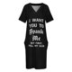 thumbnail image 4 of Quiero que me azotes Sarcástico Sumiso Vestido suelto de bolsillo Conjuntos elegantes de mujer Vestido de verano Mujer 2025 Ropa de mujer de moda, 4 of 7