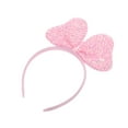 thumbnail image 4 of Unique Bargains Christmas 1 Pc Fashion Vertical Bow Headband for Women for Girls Pink, 4 of 6