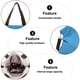 thumbnail image 2 of Bolso bandolera de lona para mujer, bolso de lona para mujer, cartera de lona, bolso de hombro para mujerAzul+Blanco roto+Café, 2 of 5