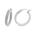 thumbnail image 3 of Sterling Silver 3 Piece Hoop Earrings Set, 3 of 6