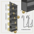 thumbnail image 4 of Homelux Theory Over The Door Organizer, Baby Door Organizer, Dark Gray, 1pc, 4 of 6