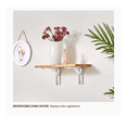 thumbnail image 5 of Soporte Ménsula Brazo P/repisa Abatible Plegable BLANCO, 5 of 5