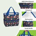 thumbnail image 4 of Garden Tool Bag,Pioneer Flower Floral Print Pattern Garden Tool Organizer,Garden Gifts,Waterproof Multi-Pocket Garden Tool Storage 11.8x5.5x11.4 Inch(Tools NOT Included), 4 of 6