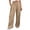 #0289-Khaki, variant on Women's High Waist Trousers Straight Leg Wide Leg Pants Casual Loose Fit Soft Lightweight Comfort Bottoms for Outdoor Activities Shopping Beach Trips