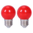thumbnail image 1 of 2X E27 3W 6 Smd LED Lámpara de Luz de Bombilla con Globo de Ahorro de Energía Ac 110-240V, Rojo, 1 of 1