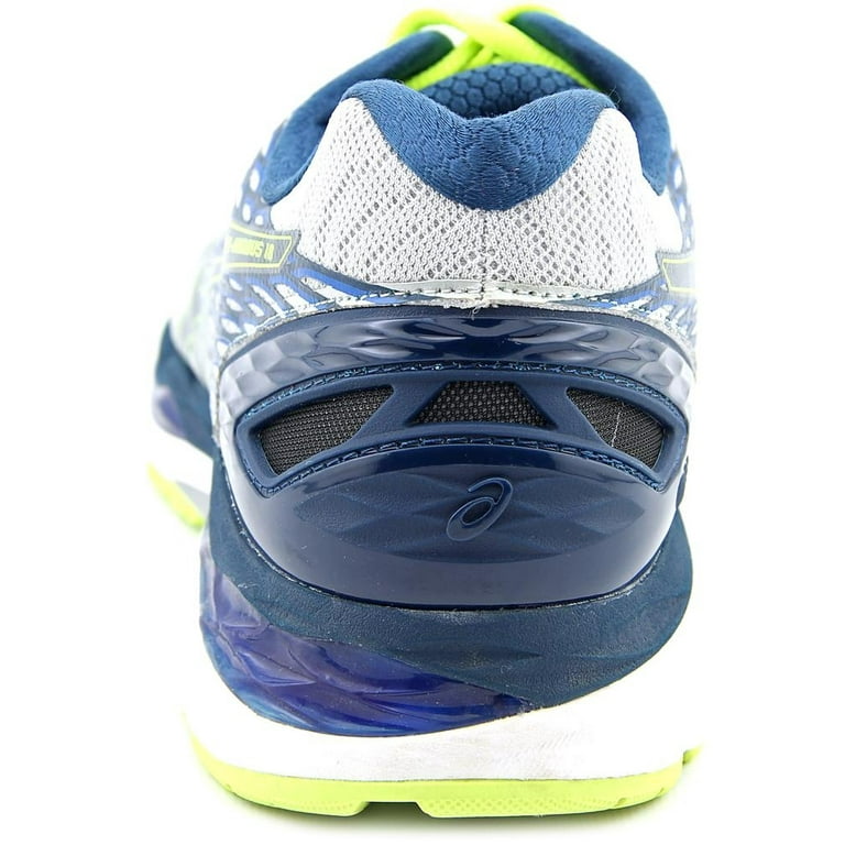 Asics gel nimbus 18 silver/ink/flash yellow hot sale