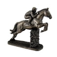 thumbnail image 2 of Steeplechase Horse and Rider Action Cold Cast Bronze Figurine, 2 of 3