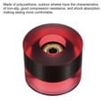thumbnail image 3 of Unique Bargains Roues de Longboard 60mm avec Roulements ABEC-11 Roues de Rue pour Skateboards Cruiser 80A, Clair Rouge Doré 4 Pack, 3 of 4