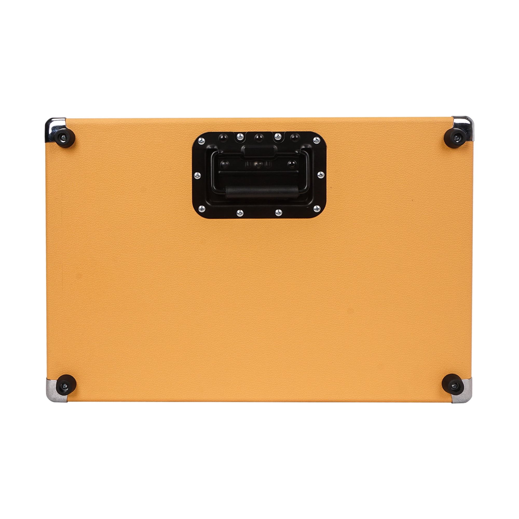 Sound Town Vintage 3U Amp Rack Case, 12.5" Depth with Rubber Feet, Dust Cover, Kickstand, Orange (STVRC-3OR)