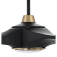 thumbnail image 3 of Envy 60 in. Flat Black/Satin Brass Finish Indoor Ceiling Fan, Integrated LED Light & Remote Included, 3 of 4