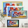 thumbnail image 4 of Designart 'A Red Roof House With In The Village' Modern Framed Art Print, 4 of 4