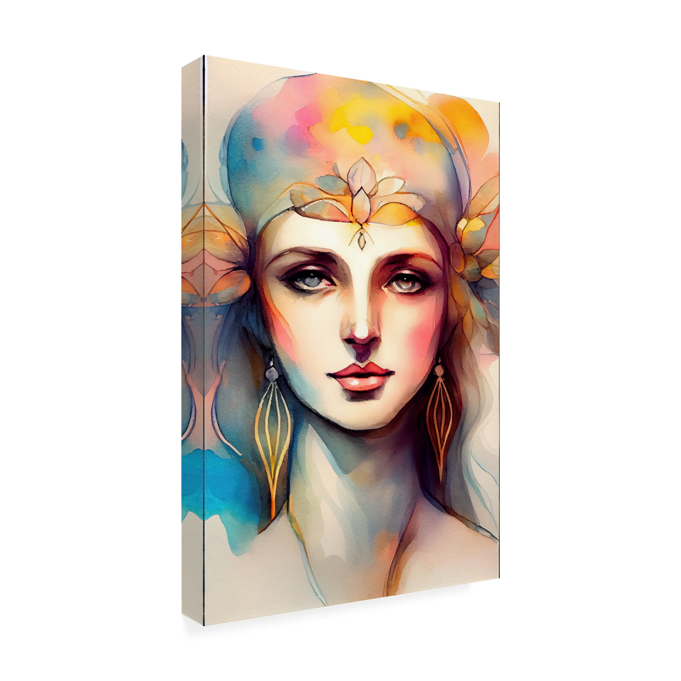 Canvas Wall Art - Sasha 'Woman III' Wall Art for Living Room, Bedroom, or Office Décor by Trademark Fine Art - 16 x 24 Inches