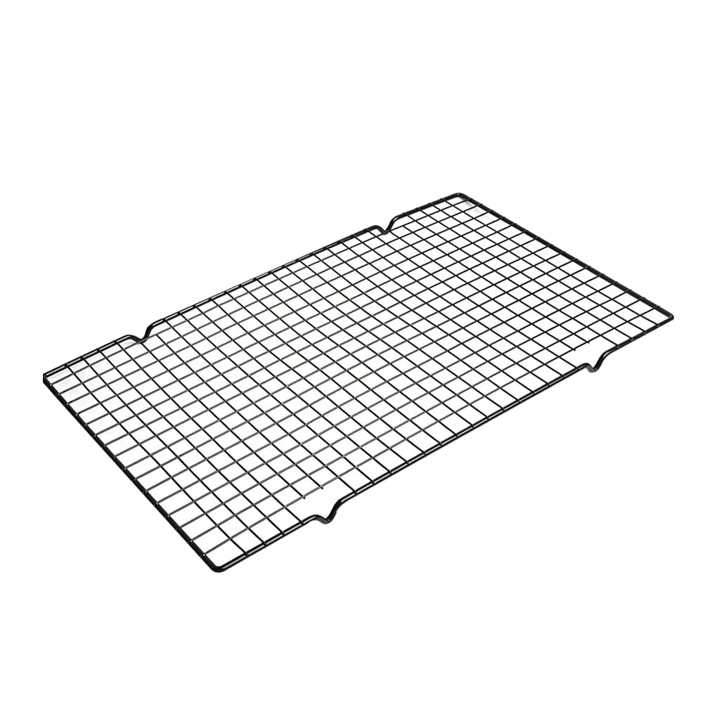 BBQ Grill Mesh Mat Outdoor Pot Rack Barbecue Mesh Net Cooking Tools Square 