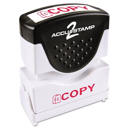 Accustamp2 Pre-Inked Message Stamp, COPY, 1/2" x 1-5/8" Impression, Red Ink