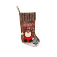 thumbnail image 2 of Christmas Stocking Glowing Light Up Santa Snowman Reindeer Polyester for Family Holiday Christmas Tree Fireplace Mantel Wall Door Christmas Party Decorations by MPOISVA, 2 of 7