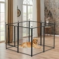 thumbnail image 5 of 40 inch Tall 8 Panels Metal Mesh Dog Playpen with 2 Door for Large/Medium/Small Dogs Exercise Outdoor Indoor, 5 of 8