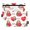 Sloth with Love Balloon, variant on Dailycode 2 Pack Pencil Pouch for 3 Ring Binder Smooth Zipper Folders with Pockets Clear Window Pencil Case, Cartoon Pizza