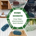 thumbnail image 6 of 4Pcs Reusable Microfiber dusters Refills Microfiber Duster for Cleaning extendable Pole Duster Washable Damp Duster Bendable Dry Dusters with Extension Handle Pole Supplies, 6 of 6