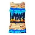 thumbnail image 4 of VEKDONE 2025 Clearance Plus Size Tanks Tops for Men Trendy Palm Tree Graphic Tee 3D Print Blouse Casual Beach Vacation Tank Top Outdoor Sport Gym T-shirt Blue XXXL, 4 of 4