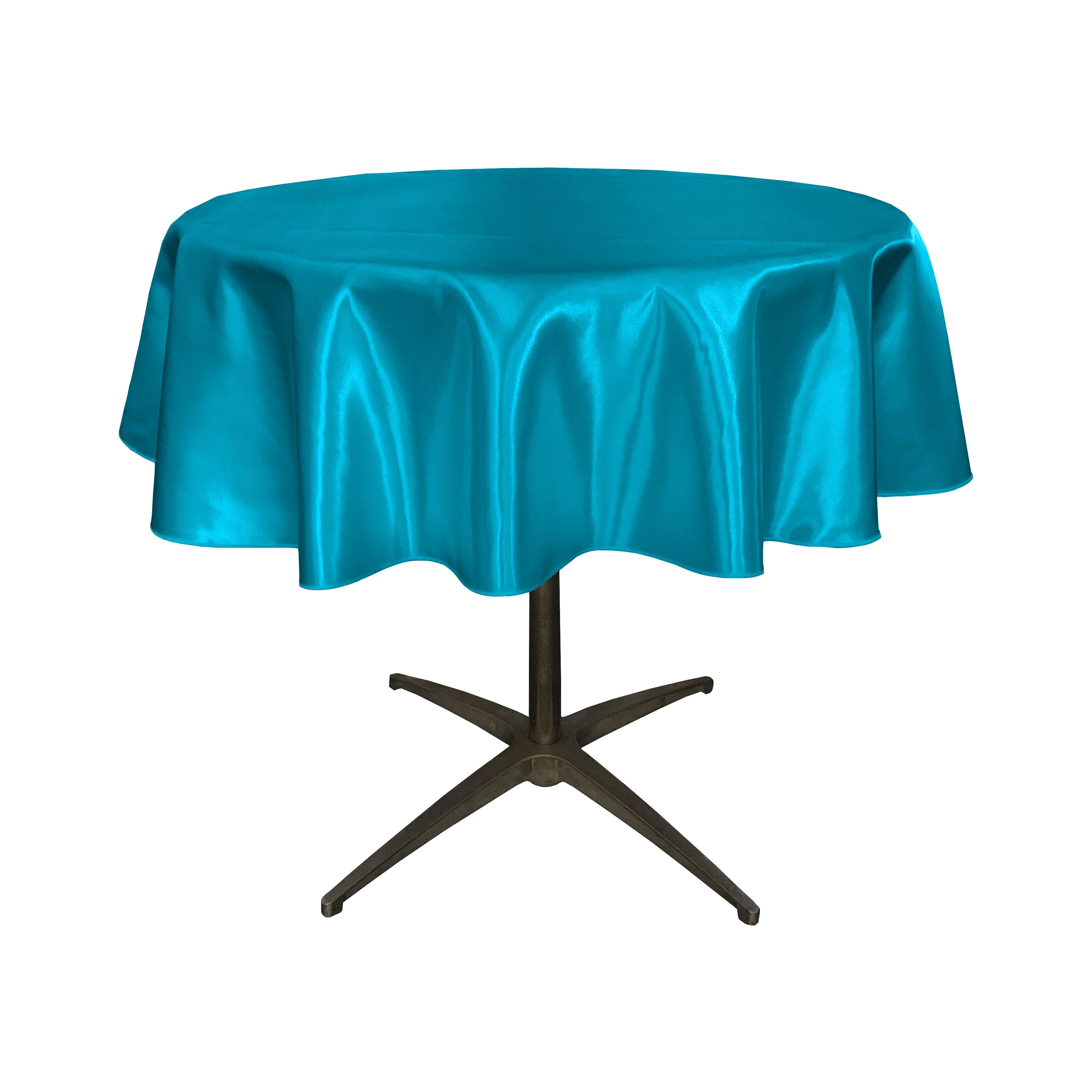 LA Linen Bridal Satin Round Tablecloth 58Inch, Turquoise Walmart Canada