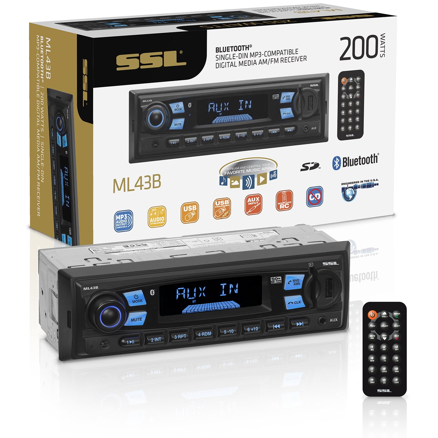 Buy Sound Storm Laboratories ML43B Car Audio Stereo System Push To