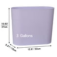 thumbnail image 2 of VOGRYE 3 Gallon Plastic Wastebasket, Light Purple, 2 of 4