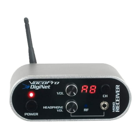 VocoPro Mono Receiver Professional Wireless Audio System, XLR, Silver, DigiNet-MR