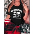 thumbnail image 1 of Women's Fashionable White T-Shirt with "EPHEMERAL" Graphic Print - Casual Round Neck Short Sleeve, Comfortable Polyester Blend, Ideal for Summer, Casual Attire|Casual Style|Glossy Fabric, 1 of 6
