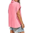 thumbnail image 6 of Short Sleeved Summer Women Solid Color Polo Shirt Tops, 6 of 7