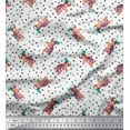 thumbnail image 1 of Soimoi Cotton Cambric Fabric Dot & Elephant Nursery Themes Print Fabric by Yard 56 Inch Wide, 1 of 1