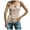 Beige, variant on Womens Fashion Tank Tops Square-Neck Camisole Summer Sleeveless Vest Breastplate Knitted Fabric Solid Color Tops Pullover Wine