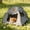 Gray, variant on Pet Bed Tent, Washable Semi‑Closed Camping Shelter, All‑Season Versatile Indoor Travel Home for Small to Medium Cats Dogs