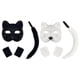thumbnail image 5 of Sonducket Máscaras para fiesta de Halloween, imprescindibles para decoración de fiesta de Therian, máscara de Halloween Noble Disfraces de disfraces negro, 5 of 6