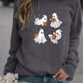 thumbnail image 1 of Sudadera Con Estampado De Fantasmas De Halloween, Sudadera Informal De Manga Larga Con Cuello Redondo, Ropa De Mujer, 1 of 4