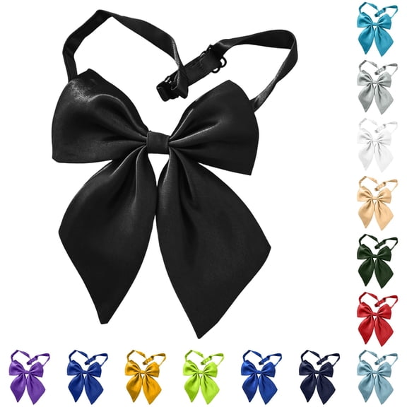 DHFJKG Women's Bow Ties, Pre-Tied Adjustable Bowties For Women Accessories Shirt Formal Attire