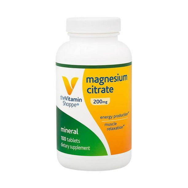 The Vitamin Shoppe Magnesium Citrate 200mg
