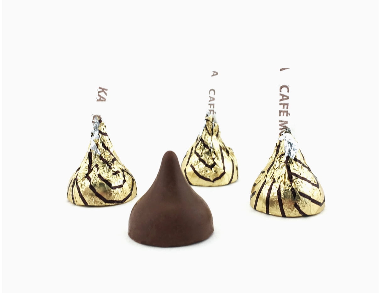 HERSHEY'S KISSES Cafe Moka Flavored 4.16 Pound Bag Approximately 400 kisses