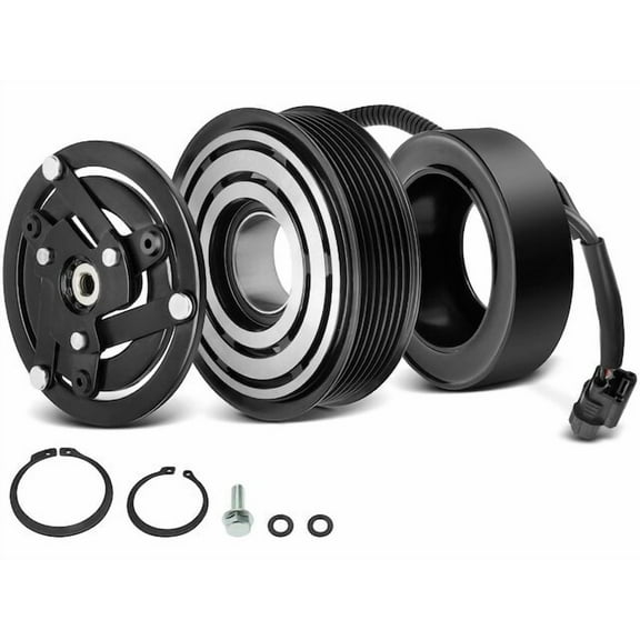 A/C Compressor Clutch Kit One Set - Compatible with 2016 - 2021 Honda Civic 1.5L 4-Cylinder 2017 2018 2019 2020