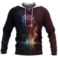 thumbnail image 5 of Sudadera con capucha para hombre, con estampado 3D sencillo de rosas, ropa de calle, nueva moda Harajuku, sudadera unisex Y2k, chaqueta, jersey, ropa deportiva, 5 of 5