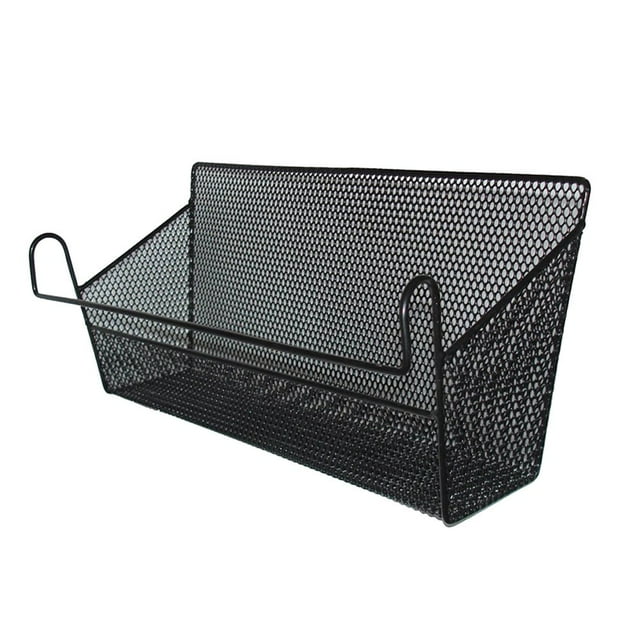 Metal Mesh Dorm Bedside Hanging Basket Wire Bookcase Shelf Rack Bunk Organizer