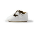 thumbnail image 5 of Bonario Baby Girls Dress Shoes Infant Mary Jane Bowknot Flats None-Slip Sole Princess Shoes for Newborn 3-18 Months, 5 of 8