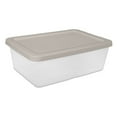 thumbnail image 2 of (3 pack) Sterilite 12 Quart Storage Box Plastic, Grey Pumice, 2 of 11