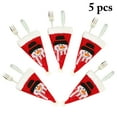 thumbnail image 1 of 5PCS Christmas Tableware Holder Cute Santa Hat Shape Cutlery Pocket Christmas Table Decor, 1 of 7