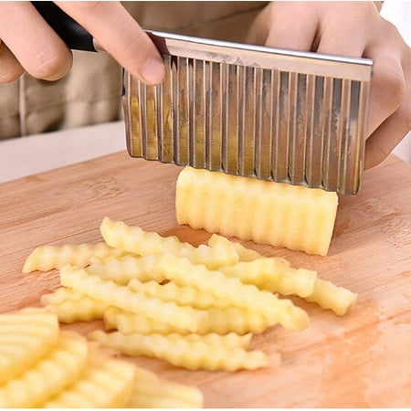 

Stainless Steel Potato Cutter Chopper Chips Making Tool Potato Cutting Frying Tool Kitchen Accessories