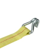 Hyper Tough Brand 2”x27 Tie down Straps with over Size Ratchet Handle 3333lbs, Work Load with DJ-Hooks Single Pack