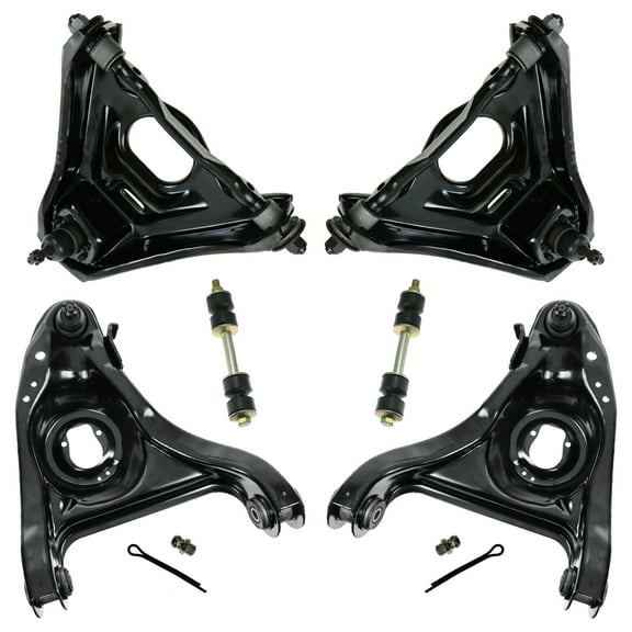 Front Upper Lower Control Arm Ball Joint Sway Link Suspension Kit Set 6pc PSA52730