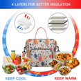 thumbnail image 4 of Pioneer Flower Floral Print Pattern Womens Lunch Box for Work,Insulated Large Lunch Bag for Tween and Teen,Loncheras Para Mujer,Leakproof Adult Lunch Bag for Work,Beach,Travel,Picnic,Camping, 4 of 7