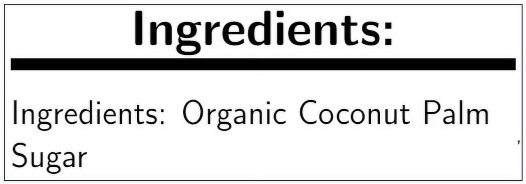 Wholesome Sweetener Sugar Coconut Palm Organic, 25 Pounds