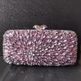 thumbnail image 4 of Bolso de fiesta de cristal para mujer, novedad de 2024, de diseñador, de marca de lujo, con diamantes de imitación, para el día a día, de color azul y verde, 4 of 5